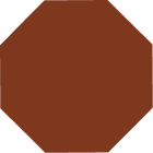 Red Octagon, 151 х 151 х 9 mm, 22pcs /Box