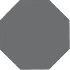 Grey Octagon, 151 х 151 х 9 mm, 22pcs /Box